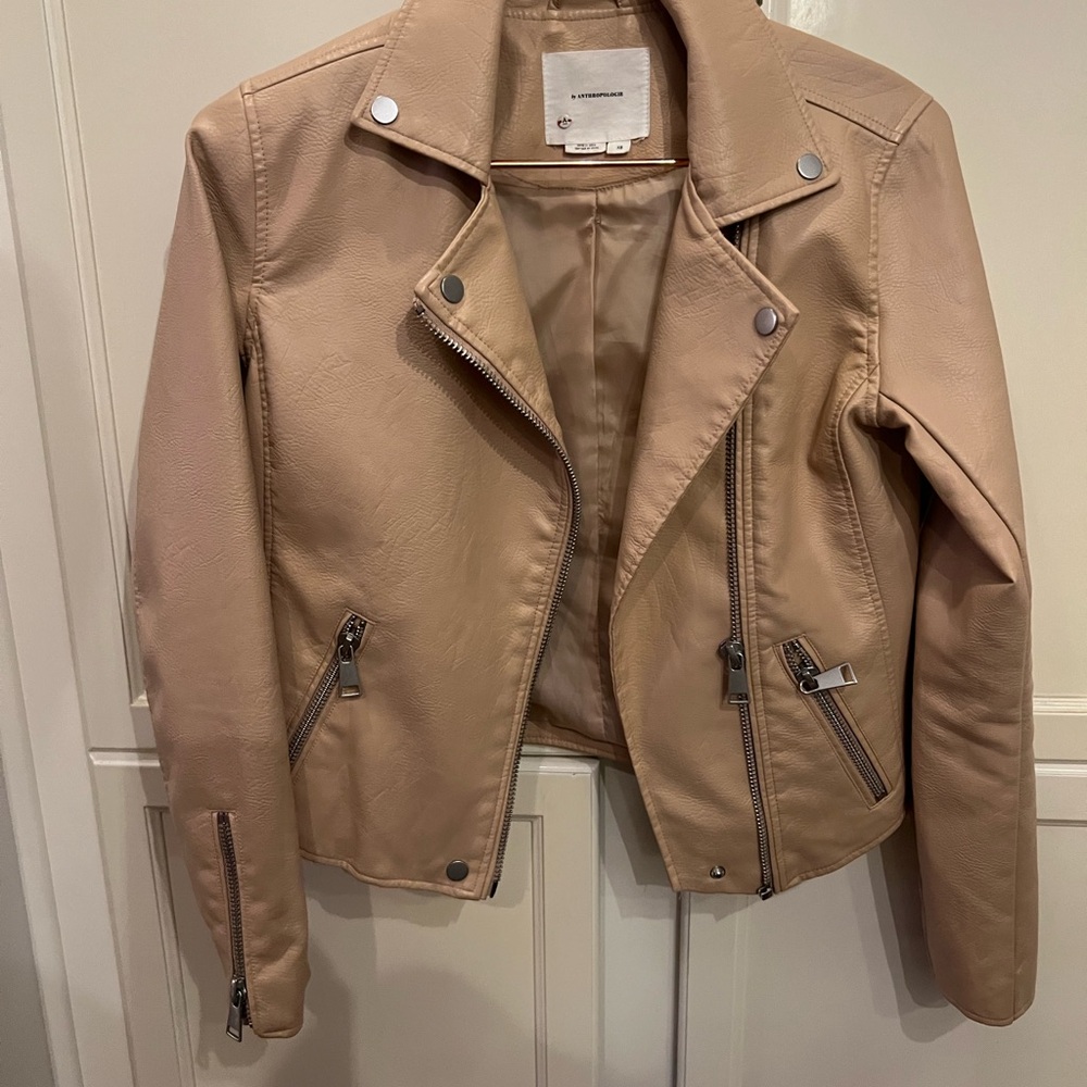 Women's Anthropologie Vegan Leather Jacket